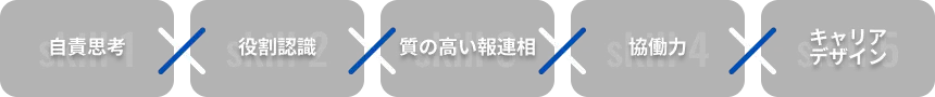 自責思考 役割認識 質の高い報連相 協働力 キャリアデザイン